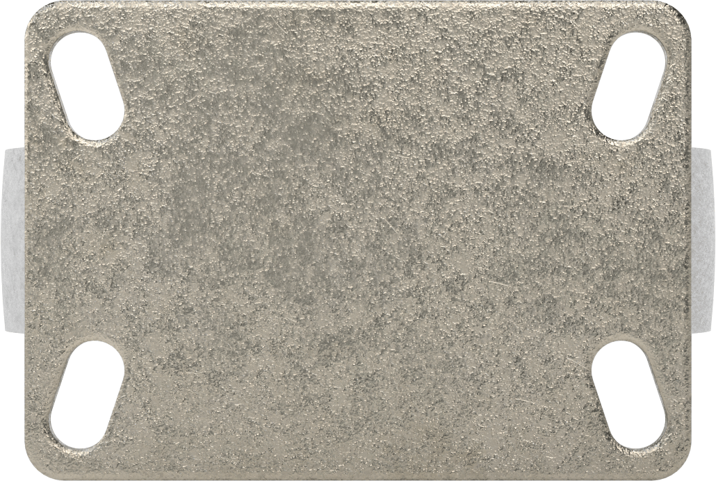 Yüksek Kapasiteli Spartan Tekerlek, 6-1/4“ x 4-1/2” Plaka, 8 inç Çapında Metal Tekerlekli Sert