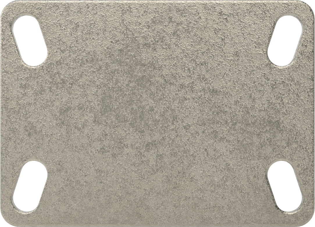 Yüksek Kapasiteli Spartan Tekerlek, 6-1/4“ x 4-1/2” Plaka, 5" Çaplı Metal Tekerlekli Sert