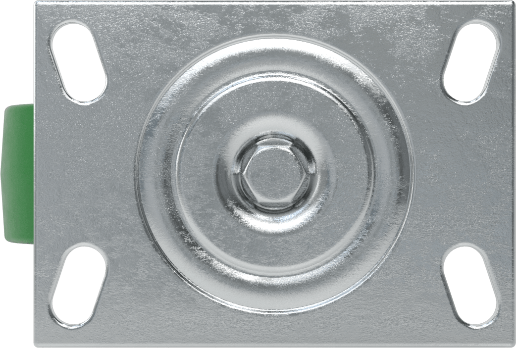 Yüksek Kapasiteli Spartan Tekerlek, 6-1/4“ x 4-1/2” Plaka, Döner, 5" Çap Poliüretan Tekerlek