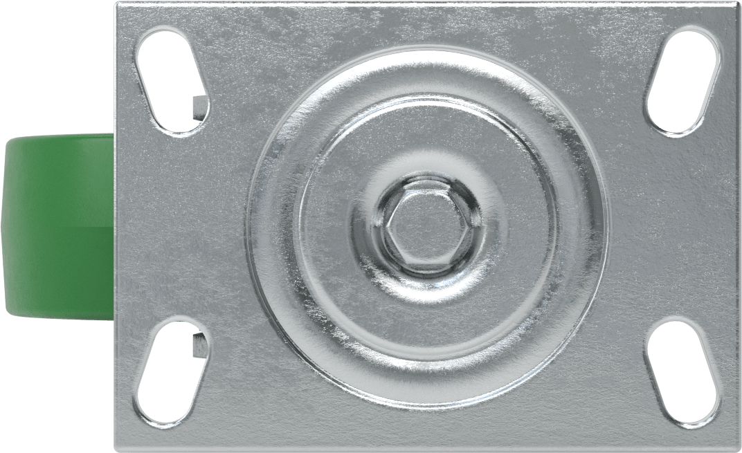 Yüksek Kapasiteli Spartan Tekerlek, 6-1/4“ x 4-1/2” Plaka, Döner, 6" Çaplı Poliüretan Disk