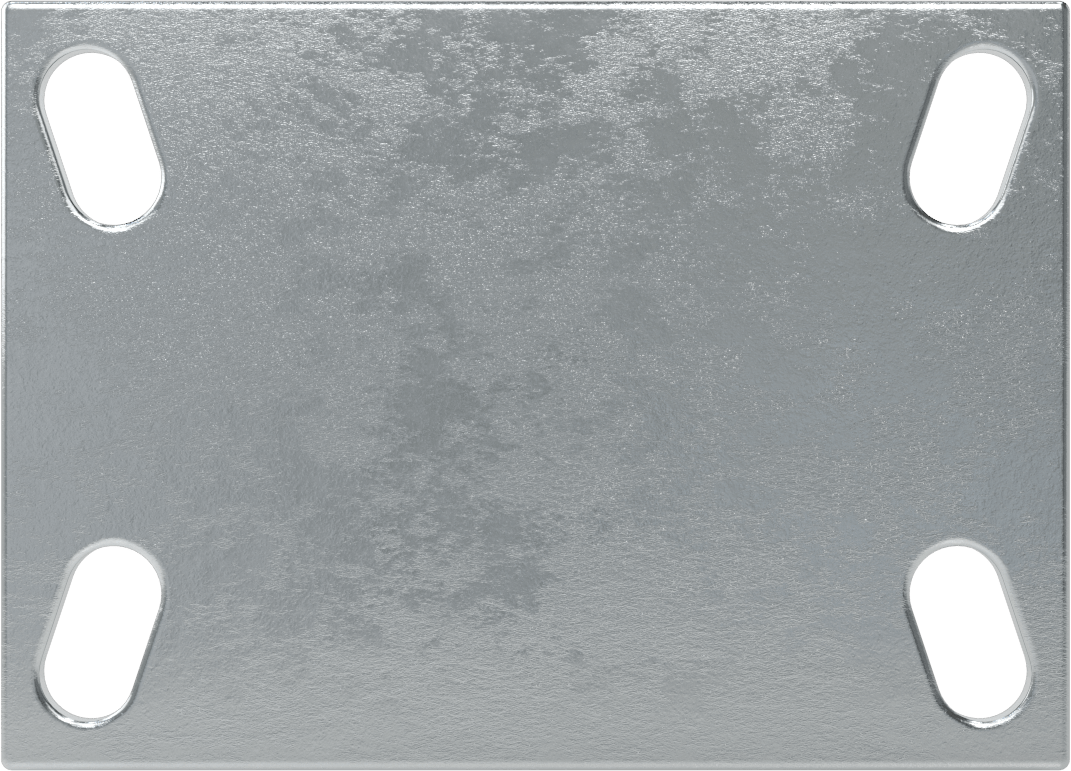 Yüksek Kapasiteli Spartan Tekerlek, 6-1/4“ x 4-1/2” Plaka, Rigid, 4" Çaplı Poliüretan Tekerlek