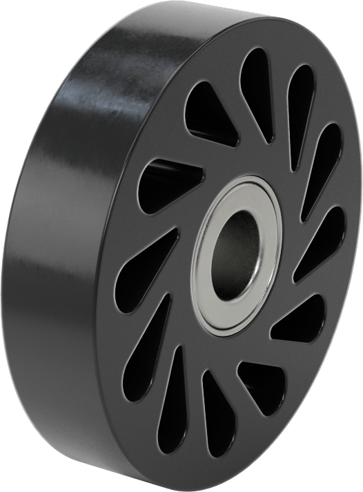 Flex-Grip Tahrik Silindiri, 35A Durometre, 4“ Çap x 29/32” Genişlikte Silindir, 3/4" Mil Çapı için