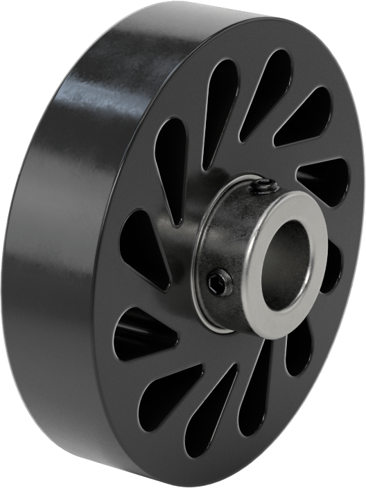 Flex-Grip Tahrik Silindiri, 35A Durometre, 4“ Çap x 29/32” Genişlikte Silindir, 3/4" Mil Çapı için