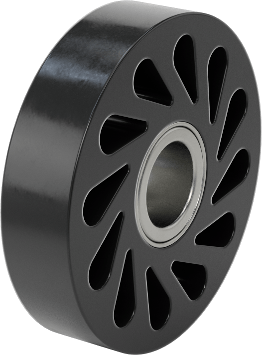Flex-Grip Tahrik Silindiri, 35A Durometre, 4“ Çap x 29/32” Genişlikte Silindir, 1" Mil Çapı için