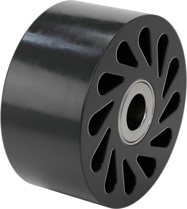 Flex-Grip Tahrik Silindiri, 20 A Durometre, 4“ Çap x 1-15/16” Genişlikte Silindir, 1-1/4" Göbek Çapı