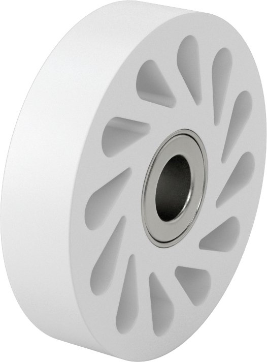 Yağa Dayanıklı Flex-Grip Tahrik Silindiri, 35A Durometre, 4“ Çap x 29/32” Genişlikte Silindir, 3/4" Mil Çapı için