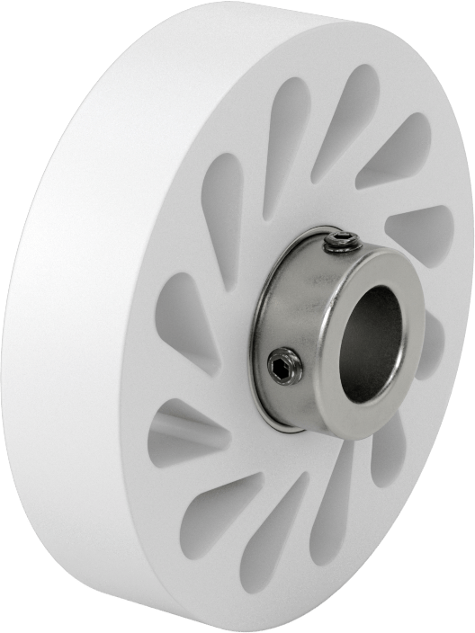 Yağa Dayanıklı Flex-Grip Tahrik Silindiri, 35A Durometre, 4“ Çap x 29/32” Genişlikte Silindir, 3/4" Mil Çapı için
