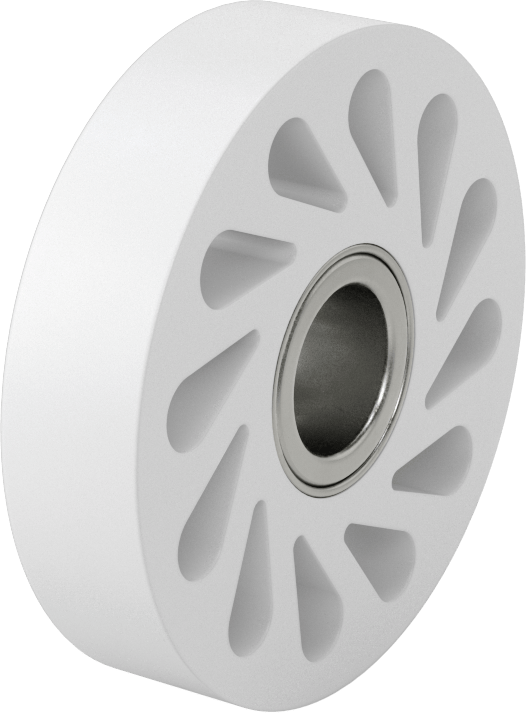 Yağa Dayanıklı Flex-Grip Tahrik Silindiri, 35A Durometre, 4“ Çap x 29/32” Genişlikte Silindir, 1" Mil Çapı için