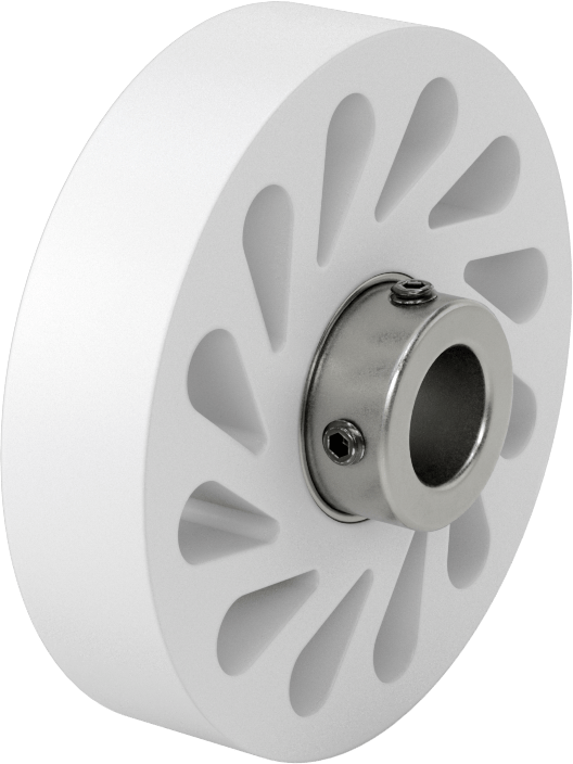 Yağa Dayanıklı Flex-Grip Tahrik Silindiri, 20 A Durometre, 4“ Çap x 29/32” Genişlikte Silindir, 3/4" Mil Çapı için
