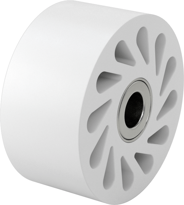 Yağa Dayanıklı Flex-Grip Tahrik Silindiri, 20 A Durometre, 4“ Çap x 1-15/16” Genişlikte Silindir, 1-1/4" Göbek Çapı