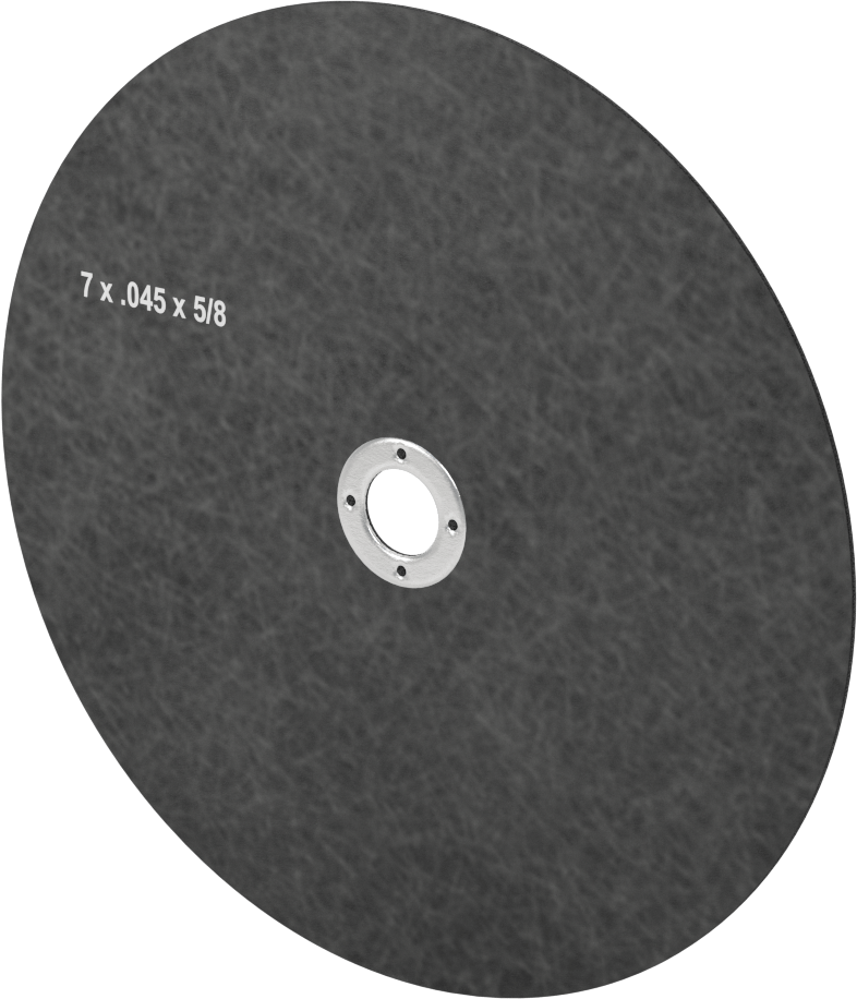 Sert Metal Kesme Diski, Açı Taşlama Makinaları için, 7" Çap, 3/64" Kalınlık