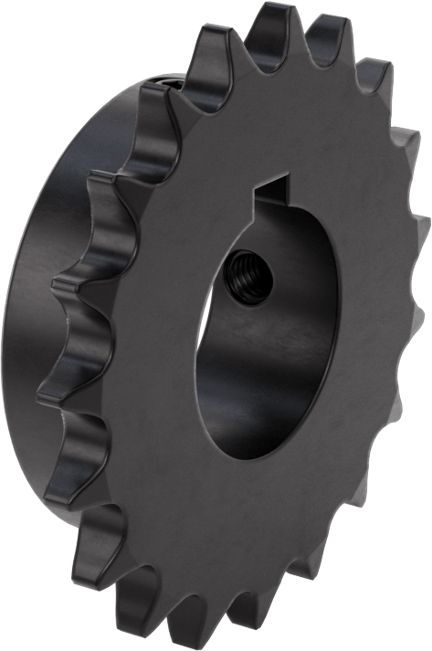 Aşınmaya Dayanıklı Çelik Tek Sıralı Dişli, ANSI 50 Makaralı Zincir için, 19 Diş, 1-5/8" Mil için