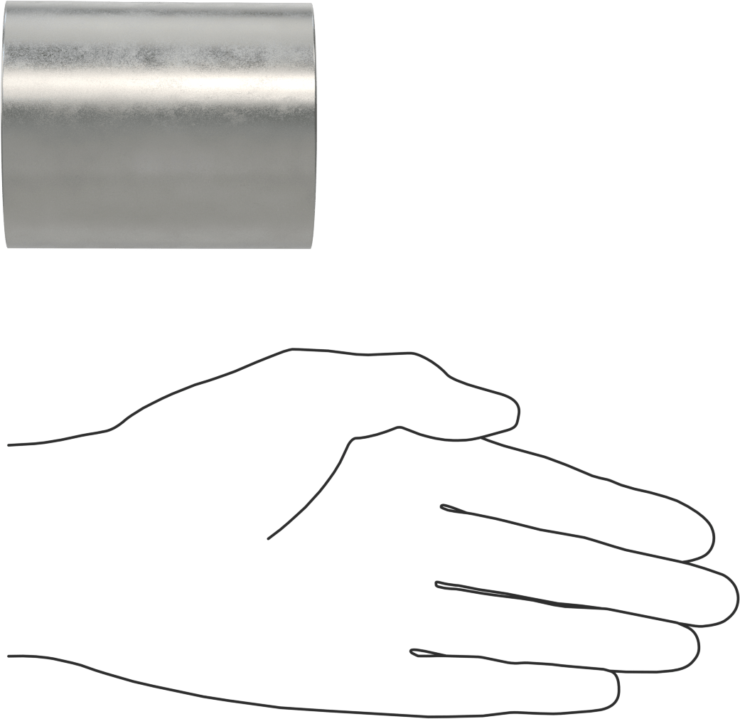 Tekerlek Makaralı Rulman, 1-1/4" Mil Çapı için, 2-7/16“ Dış Çap x 3” Uzunluk