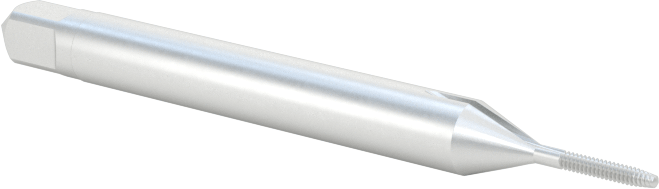 Minyatür Kılavuz, Kaplamasız HSS000-120 Diş Boyutu, 3/16" Diş Uzunluğu