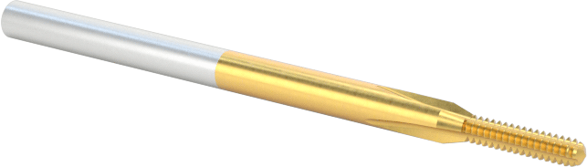 Minyatür Kılavuz, TiN Kaplamalı Yüksek Hızlı Çelik, M1 x 0,25 mm Diş, 11/64" Diş Uzunluğu