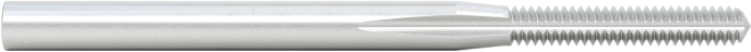 Minyatür Kılavuz, Kaplamasız Yüksek Hızlı Çelik, M1,2 x 0,25 mm Diş, 9/32" Diş Uzunluğu