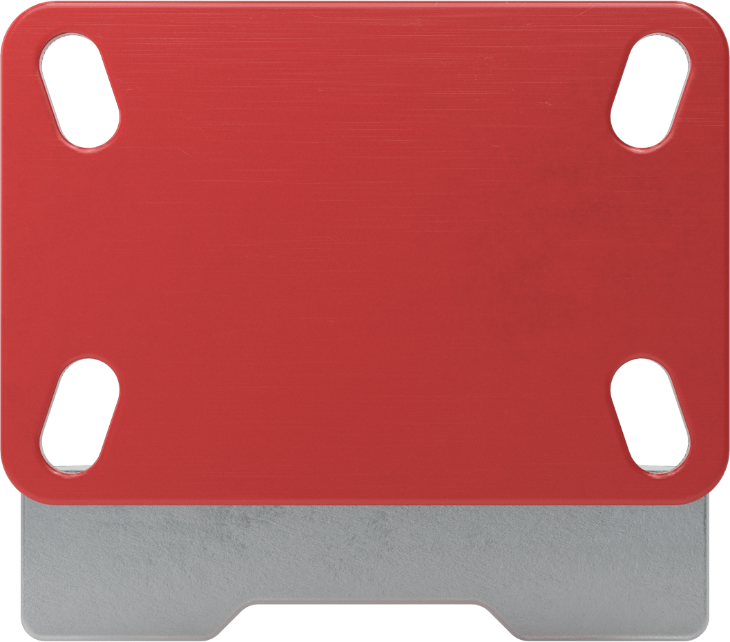 6-1/2“ x 4-1/2” Plakalı Yüksek Kapasiteli Kingston Tekerlek, Sağ Taraf Frenli ve 6 inç Çapında Fenolik Tekerlekli Sabit Model