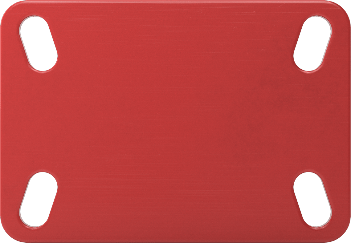 6-1/2“ x 4-1/2” Plakalı Yüksek Kapasiteli Kingston Tekerlek, 6 inç Çapında Fenolik Tekerlekli Sert