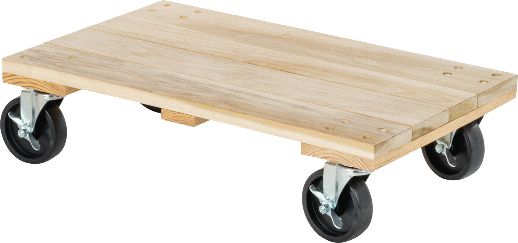 Ahşap Taşıma Arabası, 1500 lbs. Kapasite, 30“ Uzunluk x 18” Genişlik Pürüzsüz Katı Platform