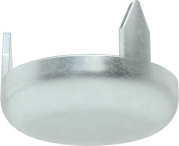 Çekiçle Takılan Koruyucu Ayaklar, 3/4" Çaplı Çinko Kaplı Çelik Taban ile