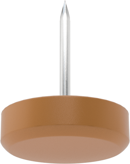 Çekiçle Takılan Koruyucu Ayaklar, 3/4" Çaplı Plastik Taban ile