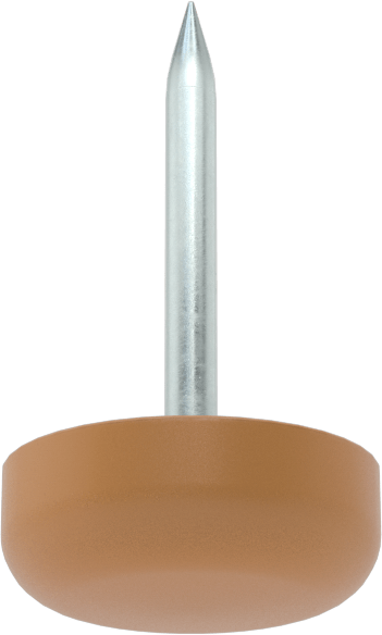 Çekiçle Takılan Koruyucu Ayaklar, 1/2" Çaplı Plastik Taban ile