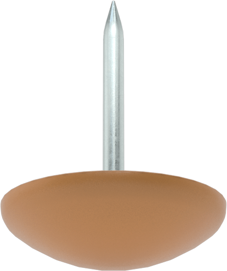 Çekiçle Takılan Koruyucu Ayaklar, 3/4" Çaplı Plastik Taban ile