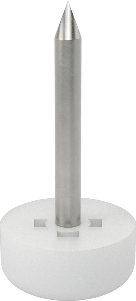 Çekiçle Takılan Koruyucu Ayaklar, 3/8" Çapında Plastik Taban ile