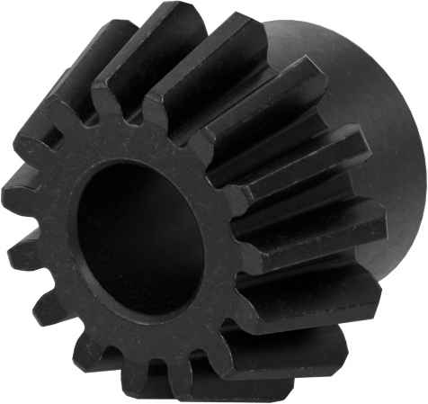 Metal Eğimli Pinyon, 6 mm Genişlik Yüzü, 1 Modül, 3:1