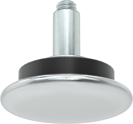 Çinko Kaplı Çelik Saplamalı Sert Tesviye Bağlantı Elemanları, Kolay Kaydırma, 304 Paslanmaz Çelik Kılavuz, 1/4"-20 Diş, 100 lbs. Kapasite