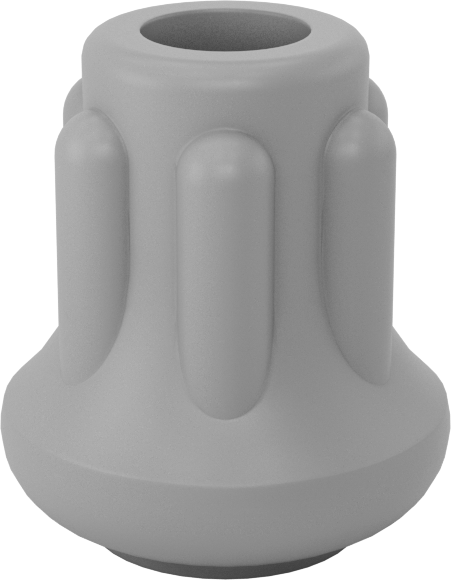 Kauçuk Tabanlı Giydirilebilir Koruyucu Ayaklar, 1/4“ dış çaplı ayak, güçlendirilmiş taban ve 43/64” çaplı taban için
