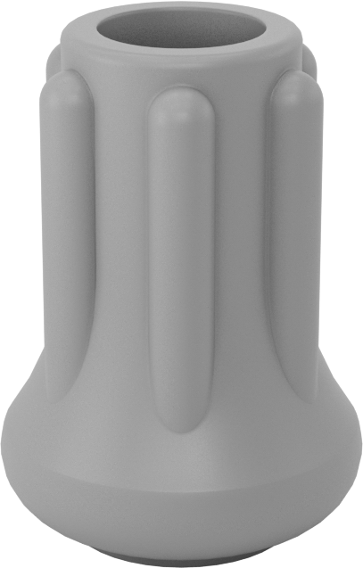 Kauçuk Tabanlı Giydirilebilir Koruyucu Ayaklar, 51/64“ çaplı taban ile 3/8” bacak dış çapı için