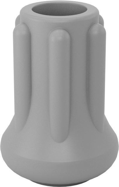 Kauçuk Tabanlı Giydirilebilir Koruyucu Ayaklar, 51/64“ çaplı taban ile 3/8” bacak dış çapı için