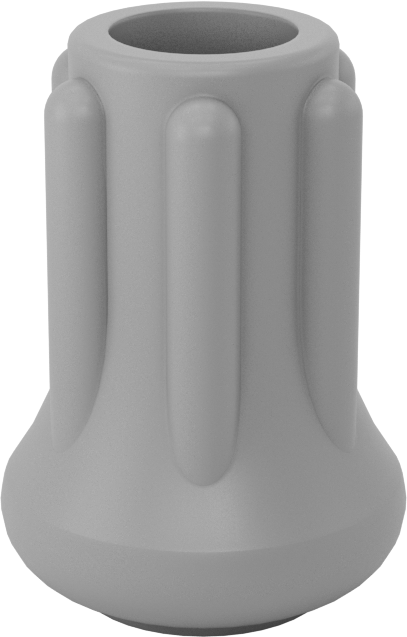 Kauçuk Tabanlı Giydirilebilir Koruyucu Ayaklar, 51/64“ çaplı taban ile 3/8” bacak dış çapı için