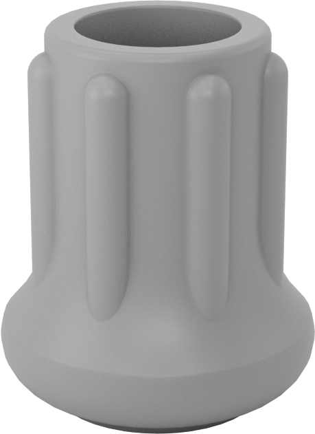 Kauçuk Tabanlı Giydirilebilir Koruyucu Ayaklar, 61/64“ çaplı tabanlı 1/2” bacak dış çapı için