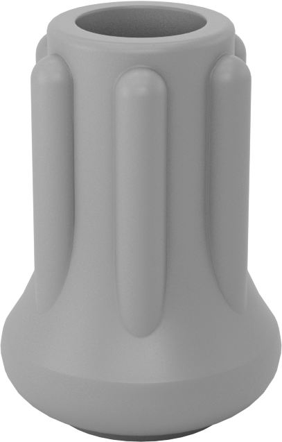 Kauçuk Tabanlı Giydirilebilir Koruyucu Ayaklar, Güçlendirilmiş tabanlı 3/8“ bacak dış çapı ve 51/64” çaplı taban için