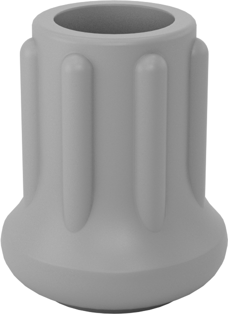 Kauçuk Tabanlı Giydirilebilir Koruyucu Ayaklar, 61/64“ çaplı tabanlı 1/2” bacak dış çapı için