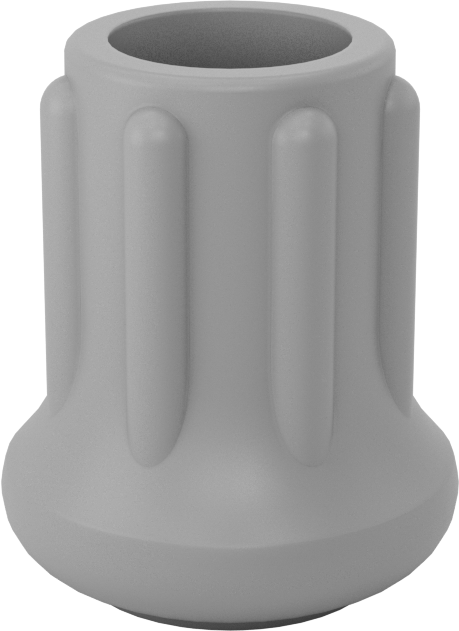 Kauçuk Tabanlı Giydirilebilir Koruyucu Ayaklar, 61/64“ çaplı tabanlı 1/2” bacak dış çapı için