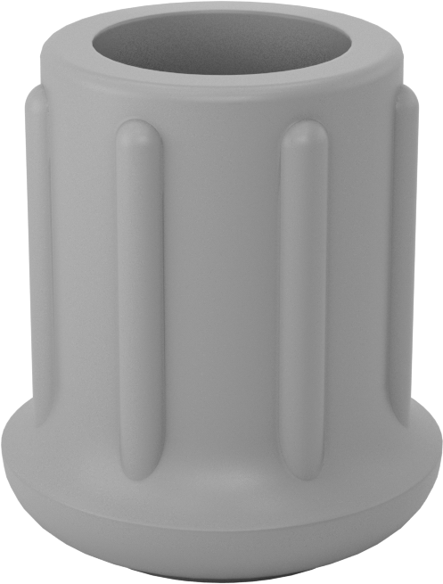Kauçuk Tabanlı Giydirilebilir Koruyucu Ayaklar, 3/4“ Ayak Dış Çapı ve 1-7/32” Çaplı Taban için