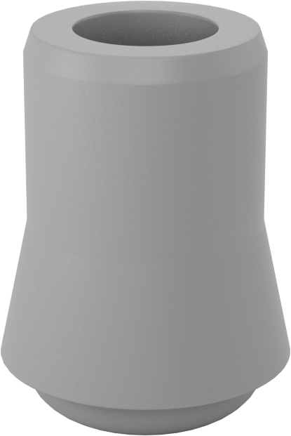 Kauçuk Tabanlı Giydirilebilir Koruyucu Ayaklar, 3/8“ bacak dış çapı, güçlendirilmiş taban ve 23/32” çaplı taban için