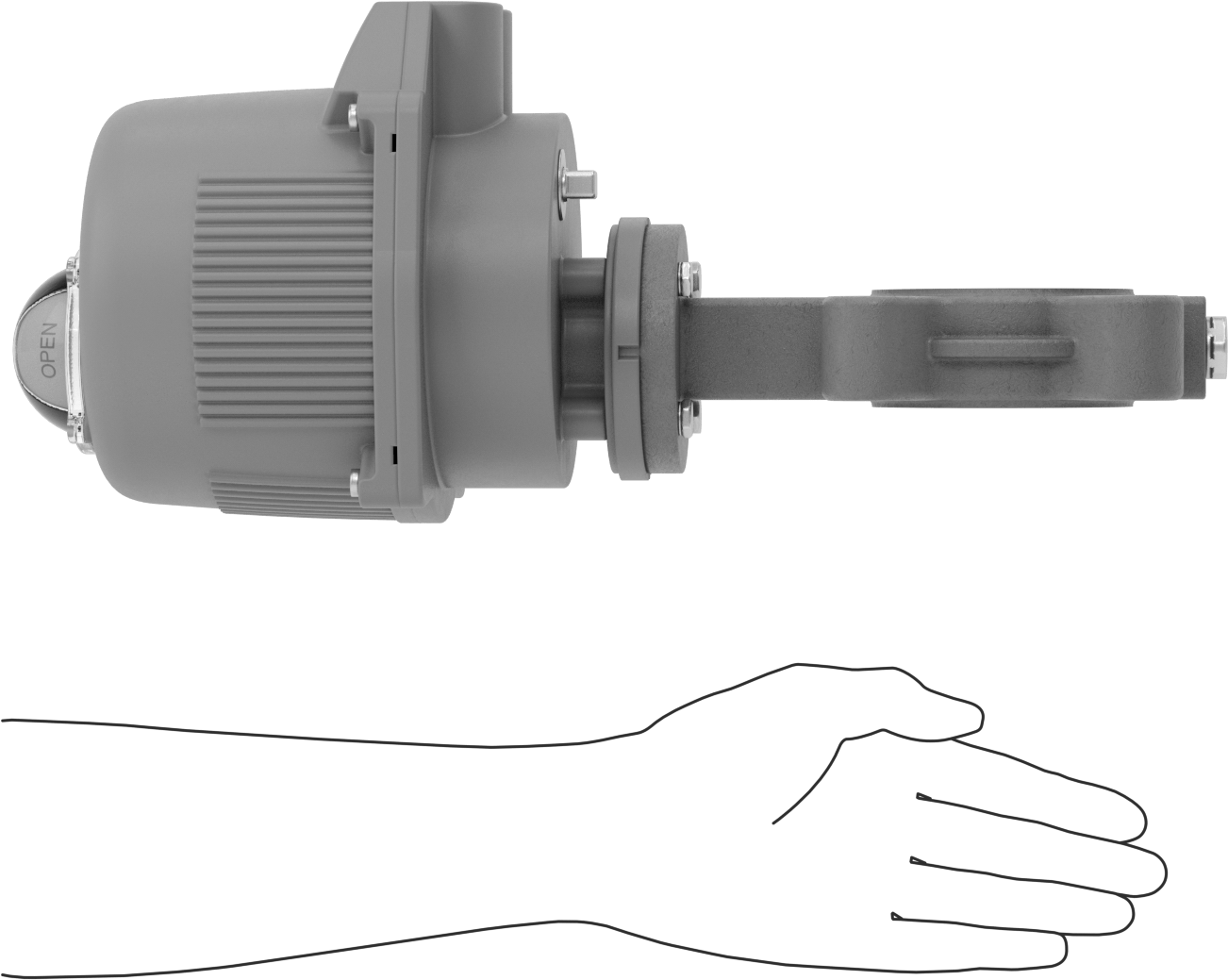 Flanşlı Motor Tahrikli Açma/Kapama Vanası, 120V AC, 2 Boru Boyutu