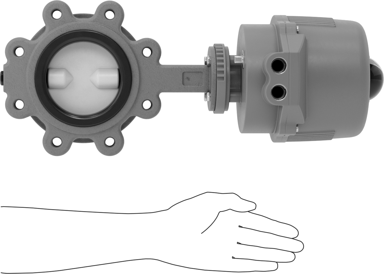 Flanşlı Motor Tahrikli Açma/Kapama Vanası, 120V AC, 4 Boru Boyutu
