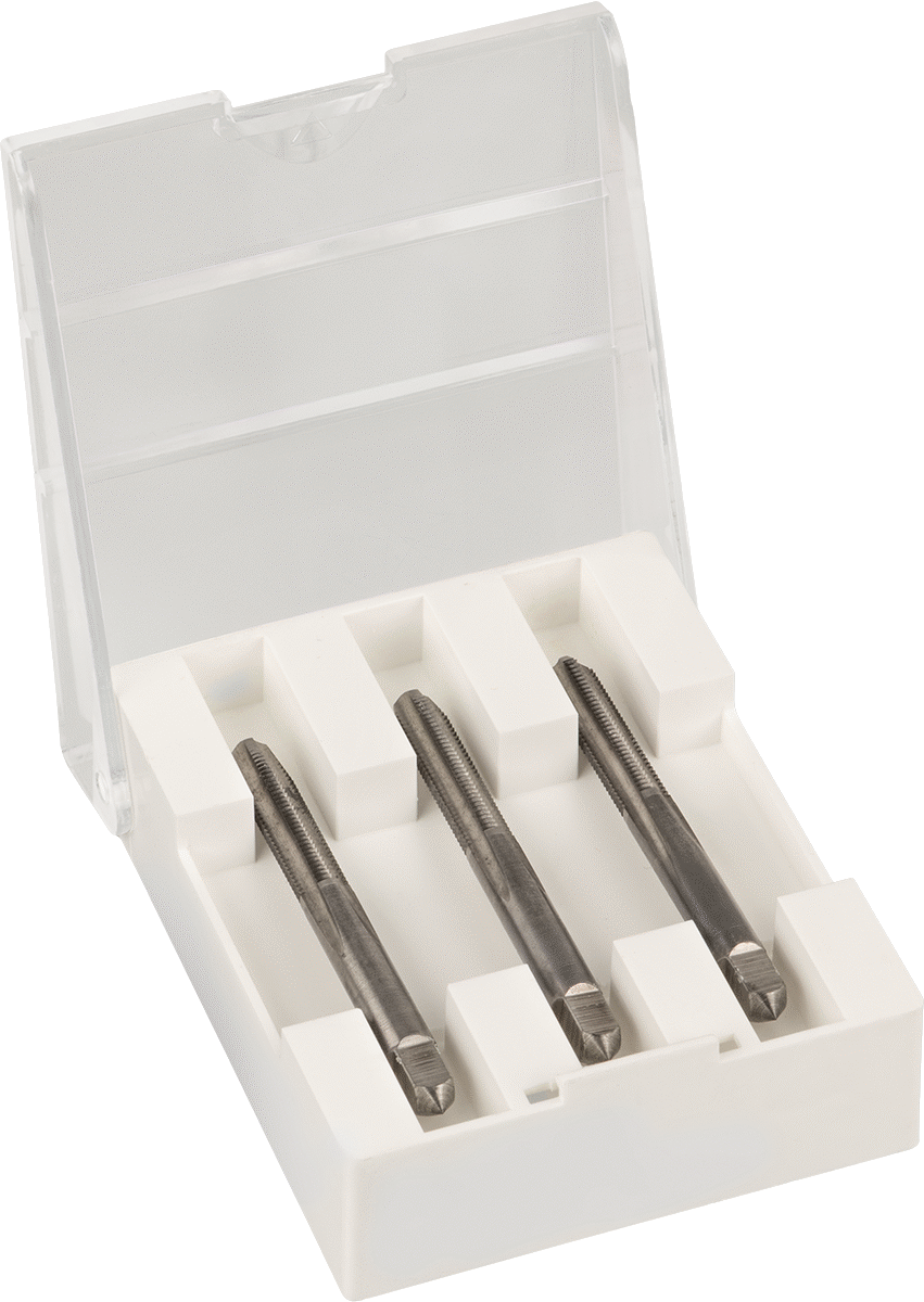 Kaplamasız Yüksek Hızlı Çelik Kılavuz Seti, 1/4"-32 UNEF