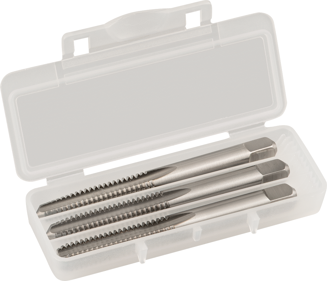 Kaplamasız Yüksek Hızlı Çelik Kılavuz Seti, 1/4"-20 UNC