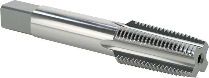 Kaplamasız Yüksek Hızlı Çelik Boru ve Kanal Tapası, Yüksek Hızlı Çelik, Standart Pah, 1/8 NPT, 2-1/8" Toplam Uzunluk