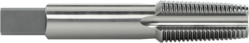Kaplamasız Yüksek Hızlı Çelik Boru ve Kanal Tapası, Yüksek Hızlı Çelik, Standart Pah, 1/8 NPT, 2-1/8" Toplam Uzunluk