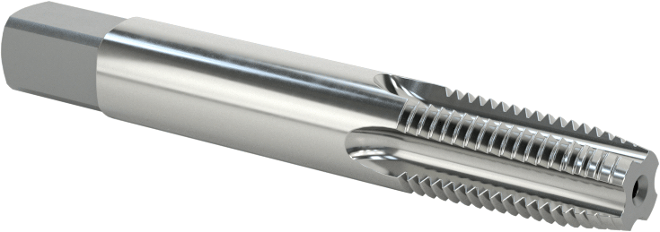 Kaplamasız Yüksek Hızlı Çelik Boru ve Kanal Tapası, Yüksek Hızlı Çelik, Standart Pah, 1/16 NPT, 2-1/8" Toplam Uzunluk