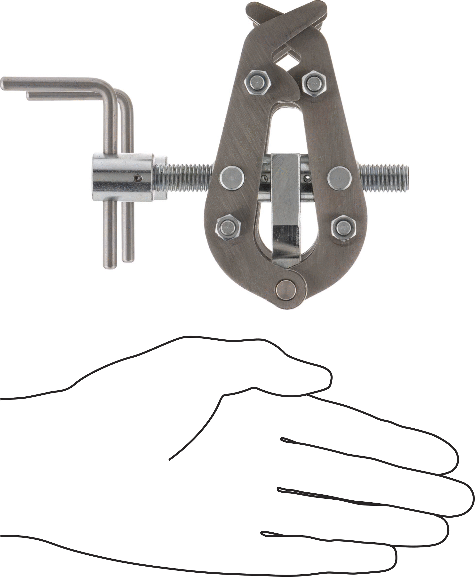Boru Kaynak Kelepçesi, Dış Kelepçe, Kendinden Merkezleme, 1/8“ ila 3” Boru Dış Çapı için