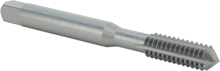 Talaşsız Kılavuz, Kaplamasız Yüksek Hızlı Çelik, Alt Pah, 1/4"-20 Diş Boyutu