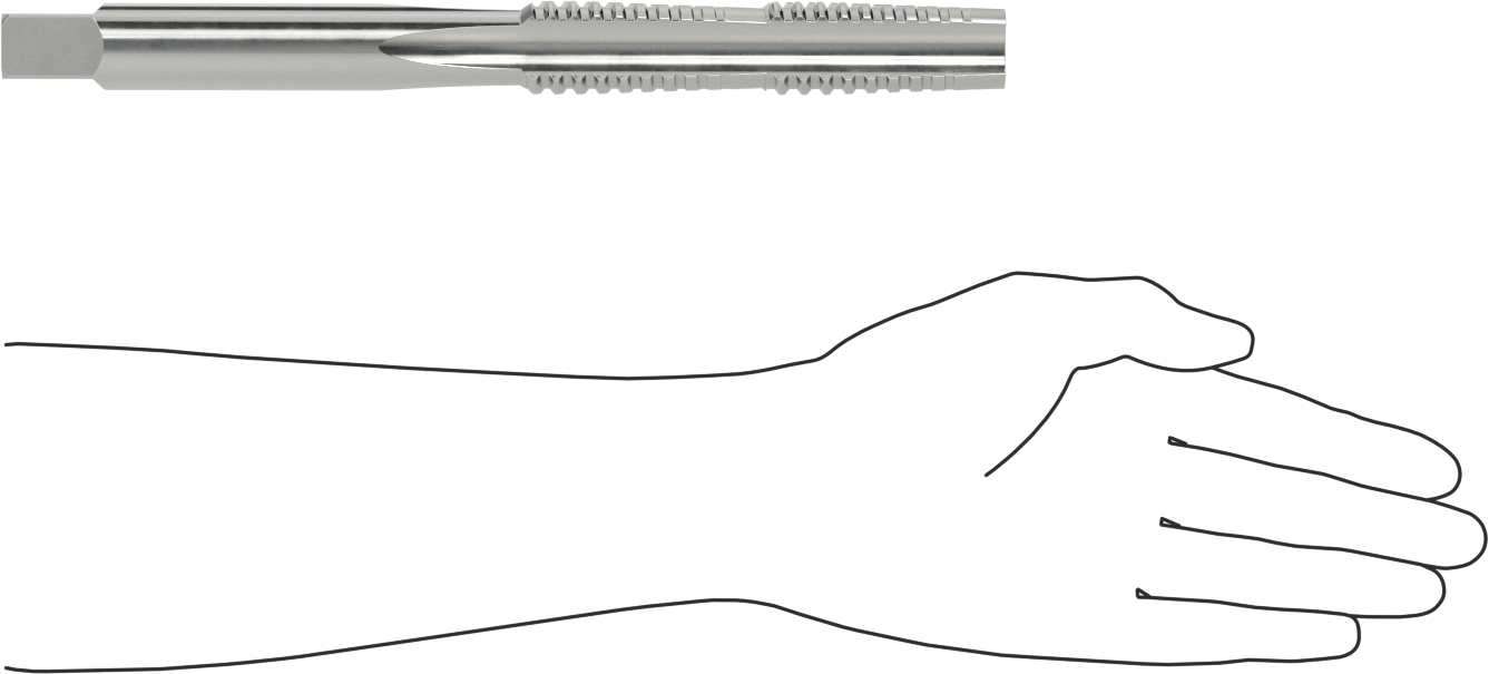Acme Diş Açma Kılavuzu, Sağ El, 1-1/4"-4 Diş Boyutu, 5-1/4" Diş Uzunluğu